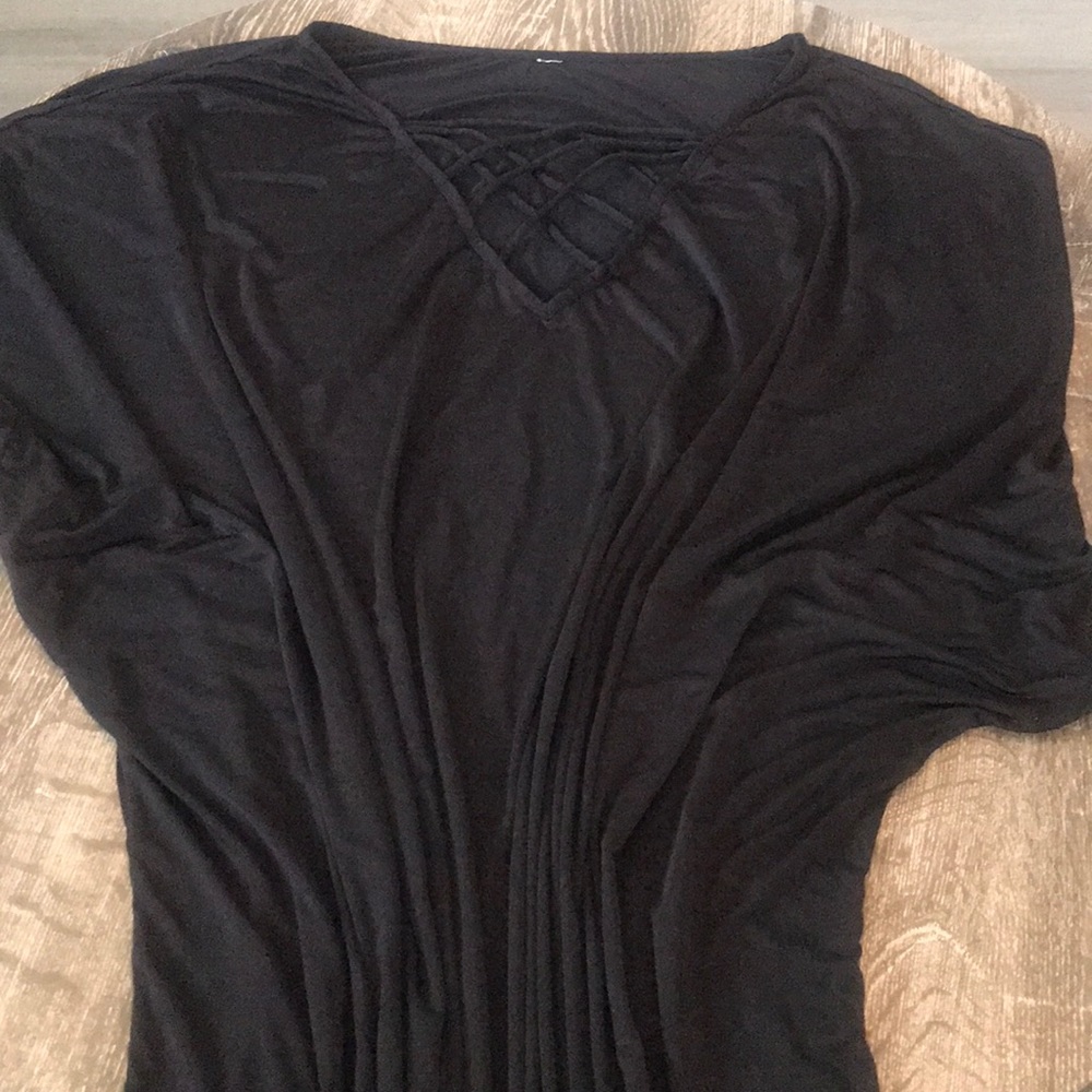 Lane Bryant black swim cover up
